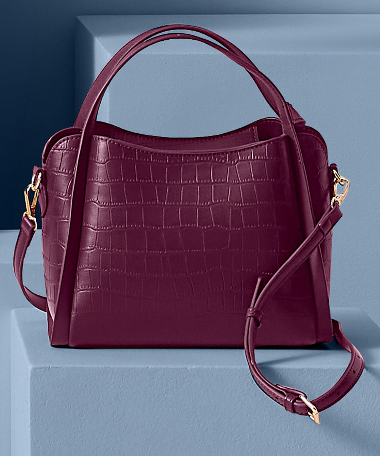 Damart Mock Croc Crossbody Handbag