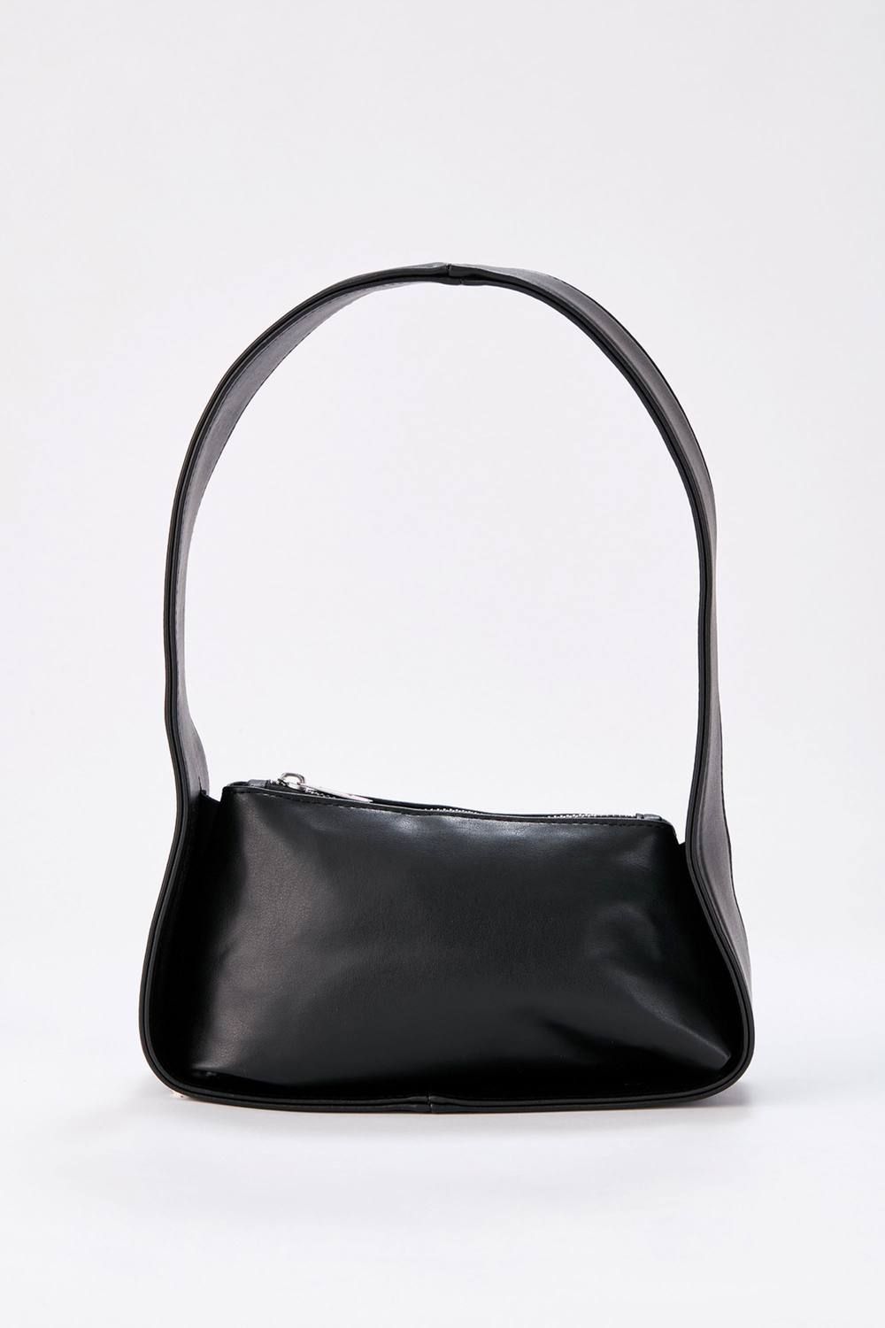 Belissh Women's Asymmetric Baguette Bag in Black