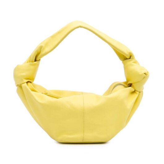 Bottega Veneta Women's Preloved Handle Leather Bag Handbags in Yellow