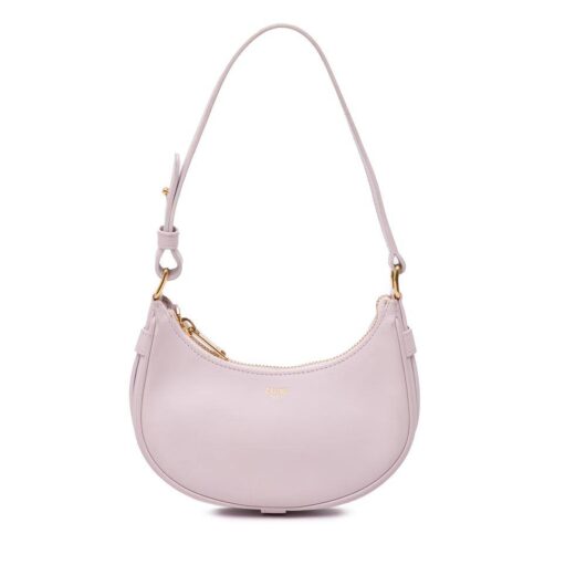 Celine Women's Preloved Ava Small Leather Shoulder Bag in Pink