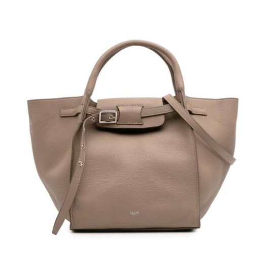 Celine Women's Preloved Belt Bag Pico Top Handle Bag Satchel in Brown