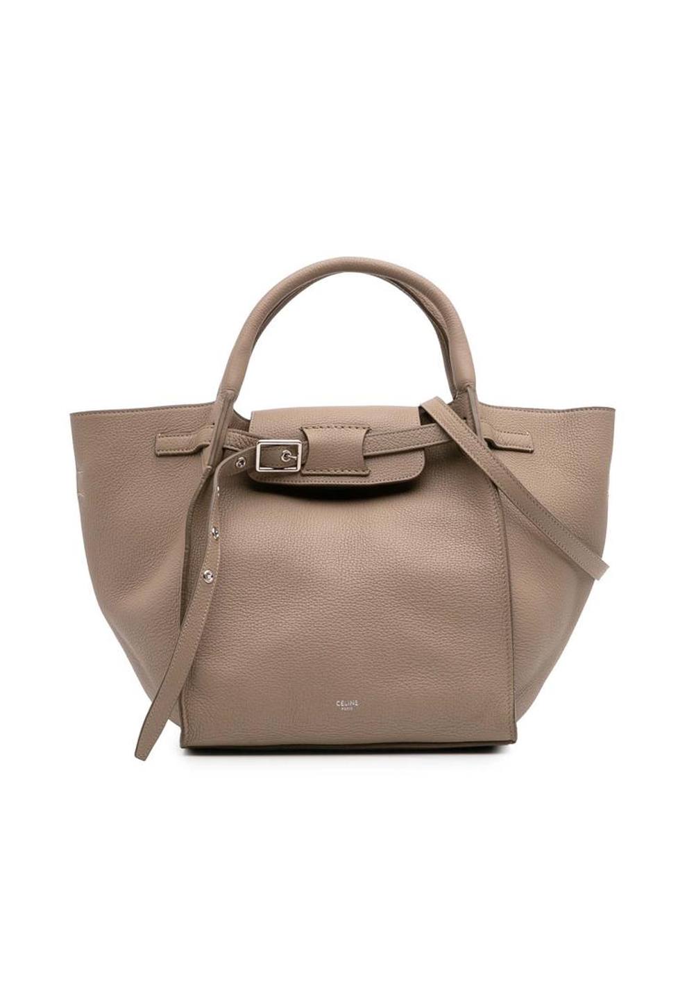 Celine Women's Preloved Belt Bag Pico Top Handle Bag Satchel in Brown