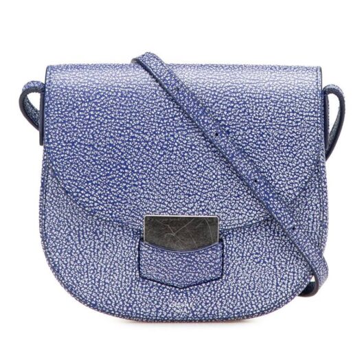 Celine Women's Preloved Besace 16 Crossbody Bag in Blue