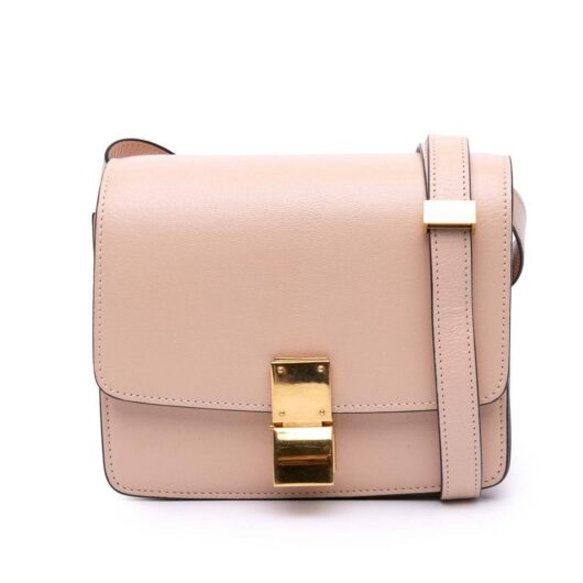 Celine Women's Preloved Convertible Leather Bag Crossbody Bags in Pink