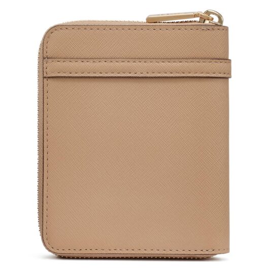 Debenhams Women's Avril Small Zip Around Wallet Cappucino in Tan