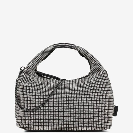 Debenhams Women's Mel Top Zip Hobo Silver Bag
