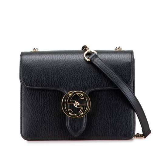 Gucci Women's Preloved Chain Shoulder Bag Crossbody Bags in Black