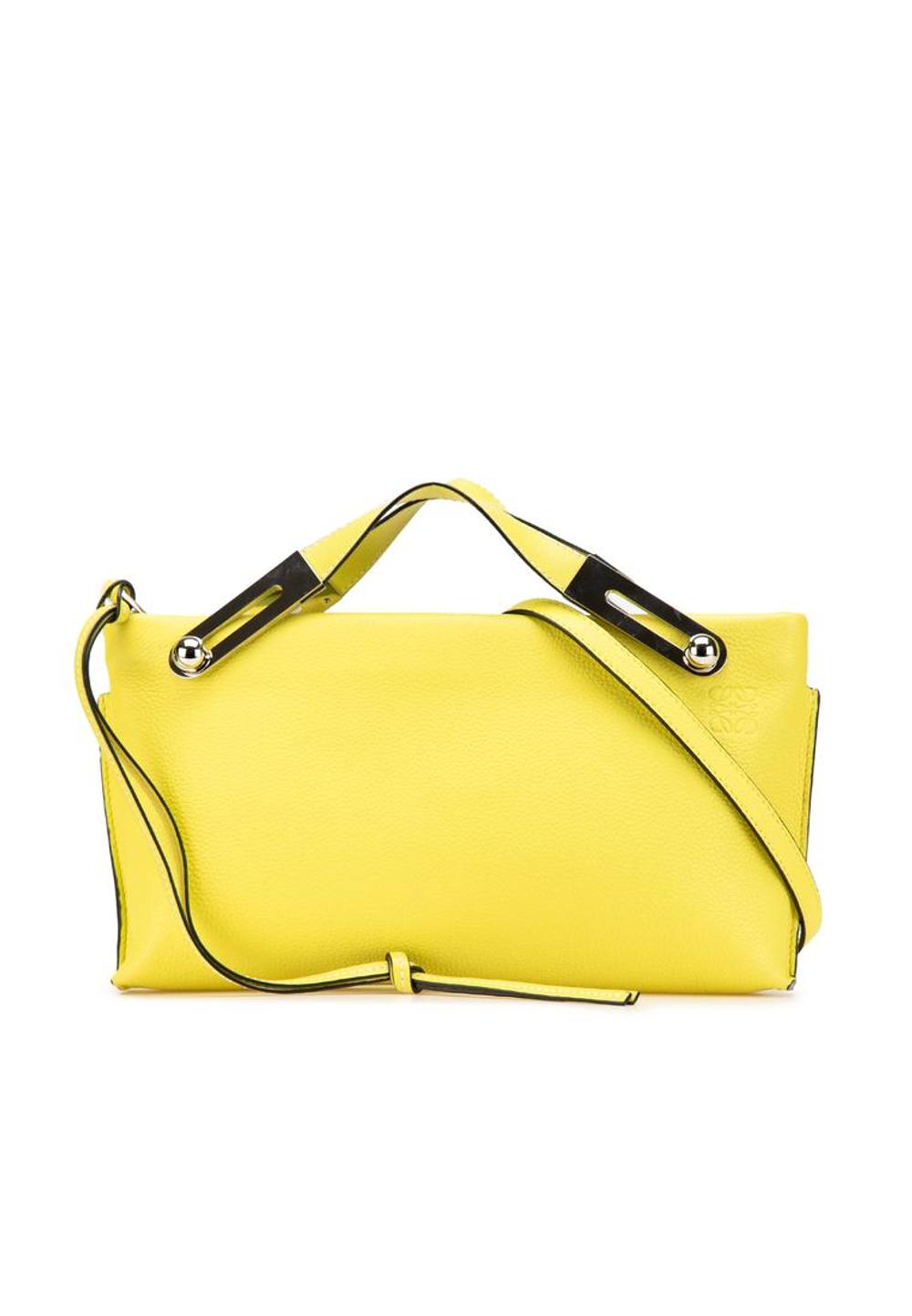 LOEWE Women's Preloved Gate Pocket Small Messenger Bag Satchel in Yellow