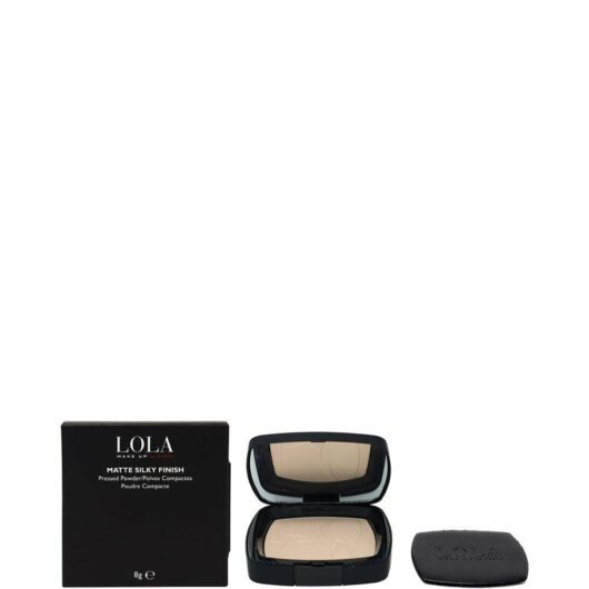 Lola Unisex Matte Silky Finish Pressed Powder in Mandys Pink