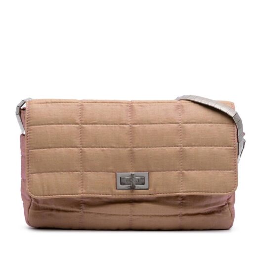 Chanel Women's Preloved Reissue Flap Bag Quilted Design Shoulder Bag in Brown