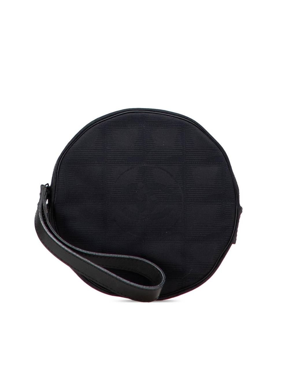 Chanel Women's Preloved Round Pouch Pouches in Black