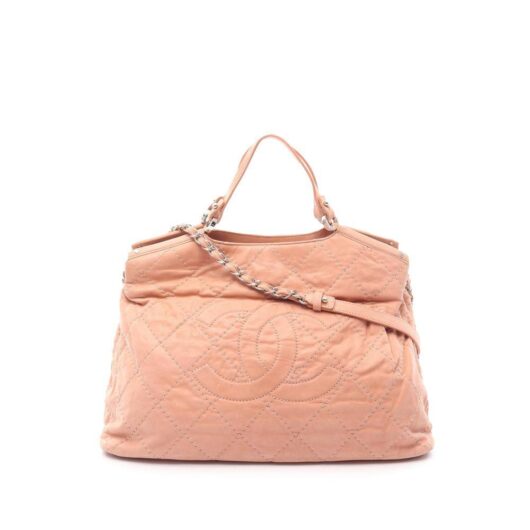 Chanel Women's Preloved Satchel Bag in Pink