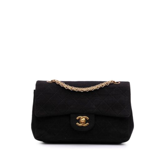 Chanel Women's Preloved Stylish Quilted Shoulder Bag with Chain Detail in Black