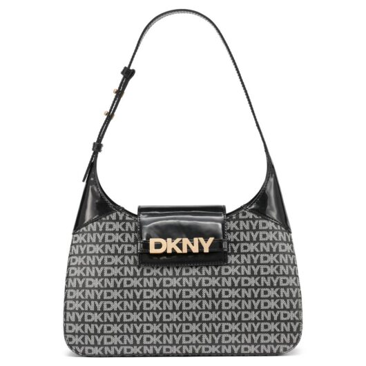 Debenhams Women's AVRIL SHOULDER BAG BLACK LOGO/BLACK