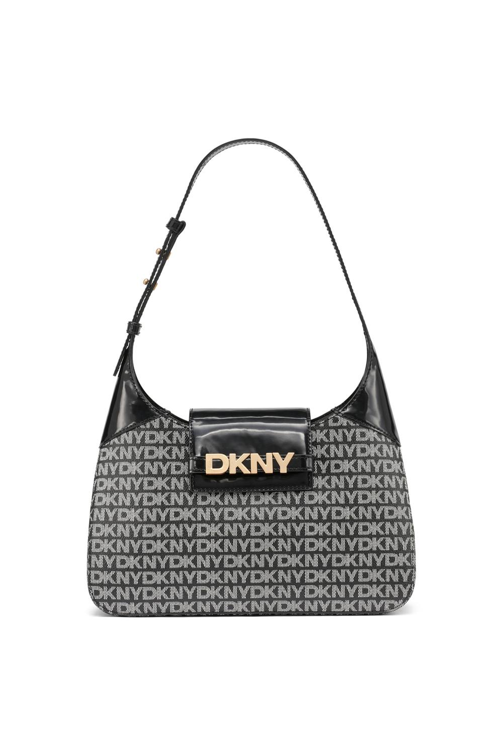 Debenhams Women's AVRIL SHOULDER BAG BLACK LOGO/BLACK
