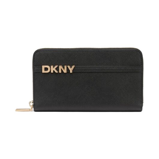 Debenhams Women's AVRIL ZIP AROUND WALLET BLACK/GOLD in Black