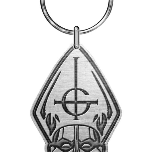 Ghost Unisex Papa Head Die Cast Keyring in Silver