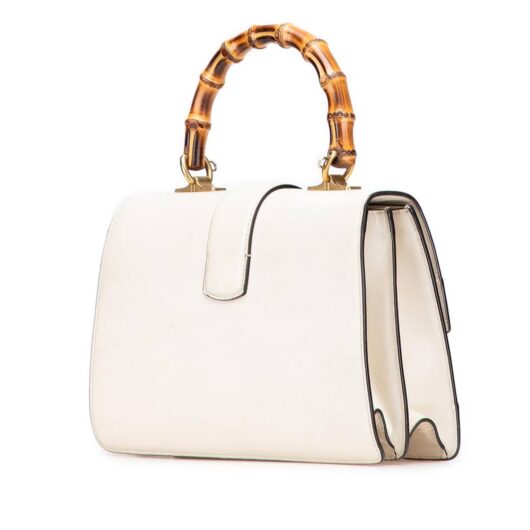 Gucci Women's Preloved Top Handle Bag Satchel in White