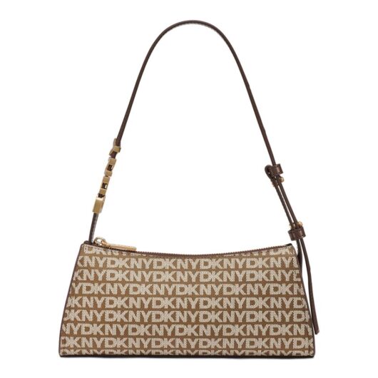 Debenhams Women's Avril Tz Shoulder Hobo Bag Chino Logo in Brown