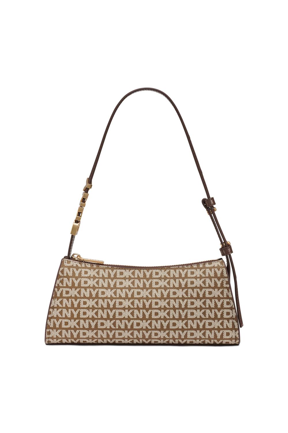 Debenhams Women's Avril Tz Shoulder Hobo Bag Chino Logo in Brown