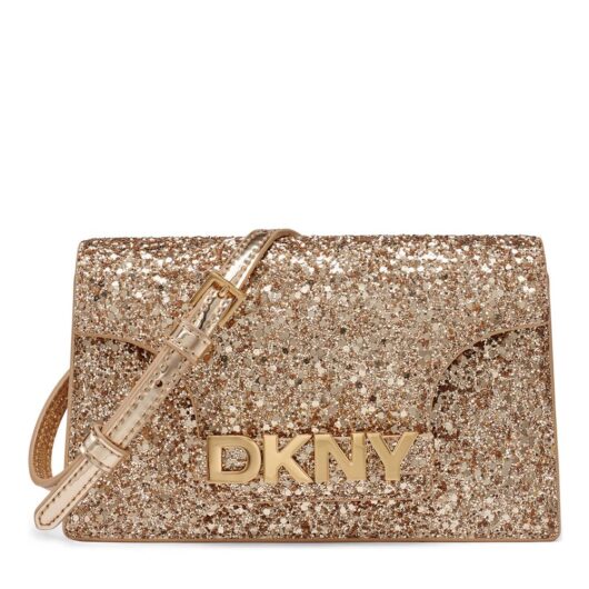 Debenhams Women's Avril Wallet On A String Glitter Gold