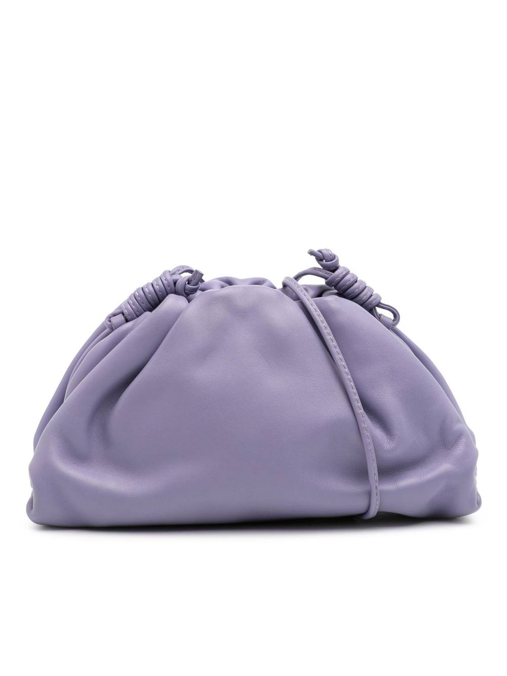 Bottega Veneta Women's Preloved Lambskin The Mini Pouch Crossbody in Purple