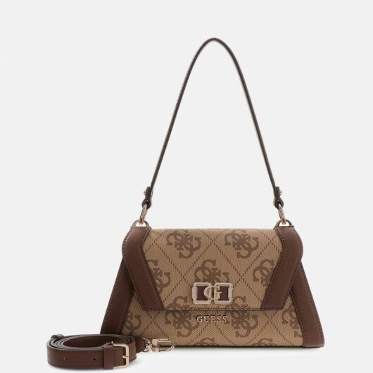 Debenhams Women's Karnilla Logo Flap Shldr Bag Latte
