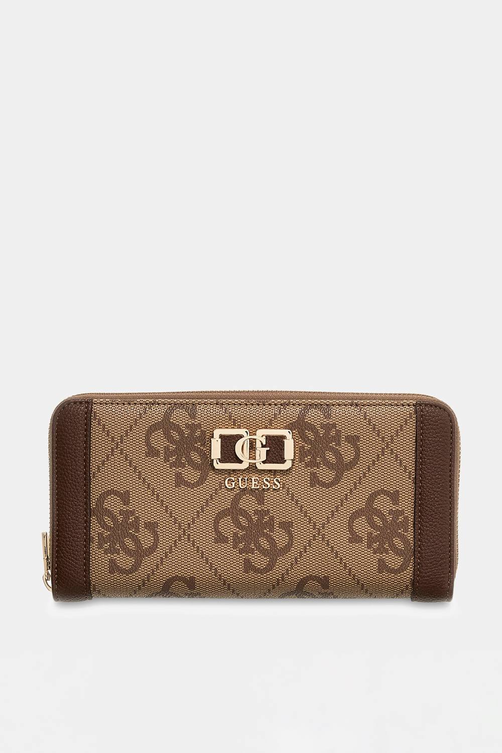 Debenhams Women's Karnilla Logo Slg Large Zip Around Latte Purse in Taupe