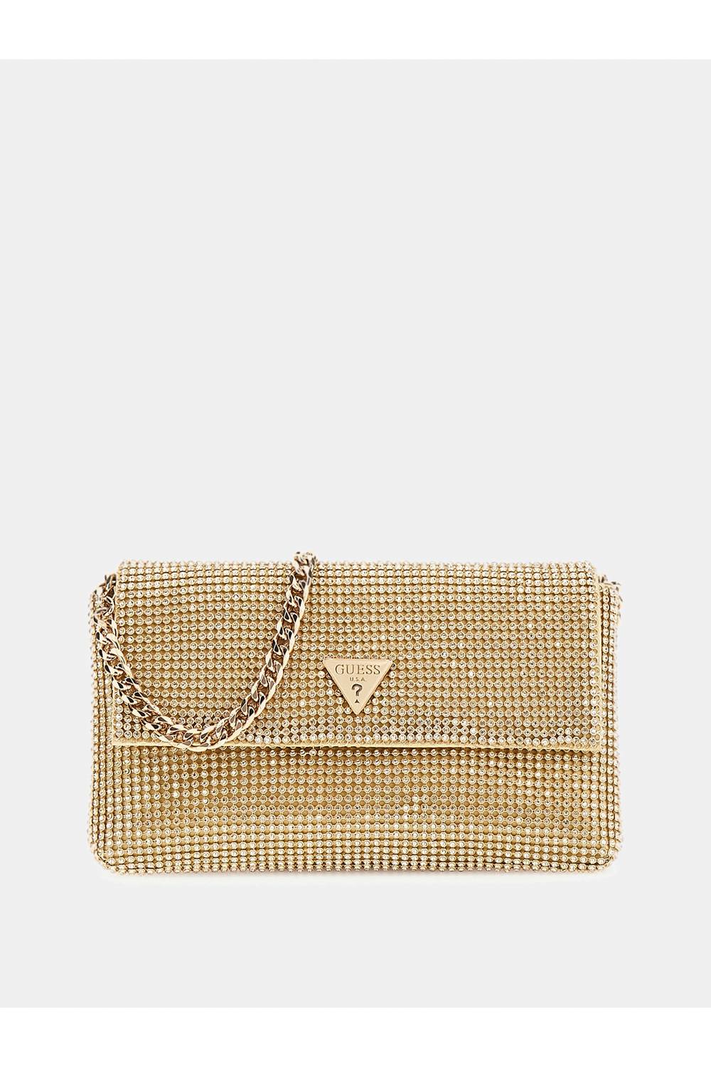 Debenhams Women's Zalina Flap Clutch Gold Bag