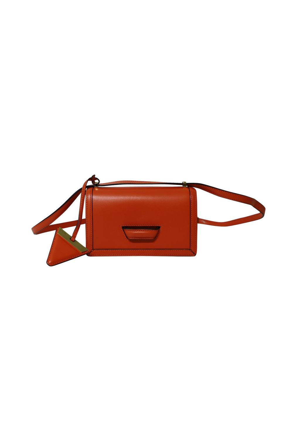 LOEWE Women's Preloved Small Barcelona Crossbody Bag in Orange Leather