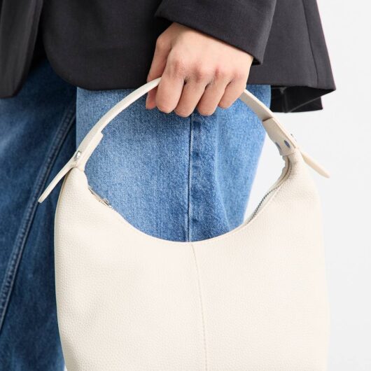 MISSPAP Women's Faux Leather Shoulder Bag in Stone
