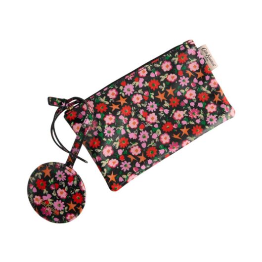 Cath Kidston Women's Ditsy Floral Purse & Mirror in Black