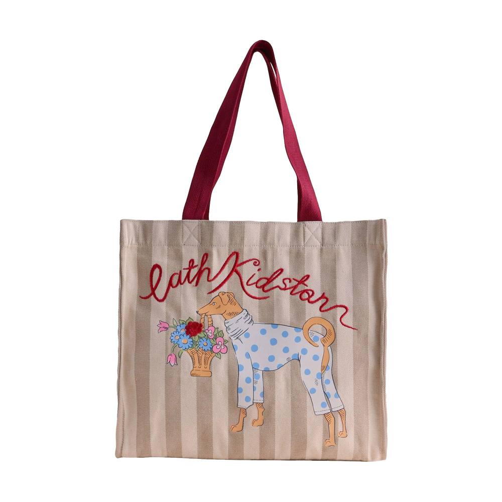 Cath Kidston Women's Dog Stripes Tote Bag in Beige