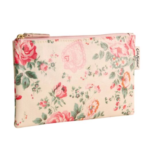 Cath Kidston Women's Hackney Rose Zipped Purse in Cream