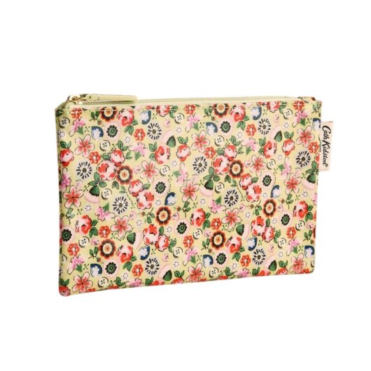 Cath Kidston Women's Yellow Queen Ditsy Floral Zipped Purse