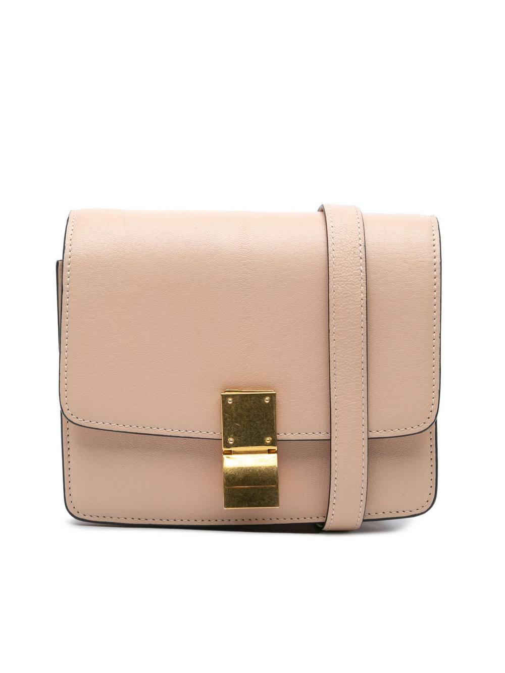 Celine Women's Preloved Small Calfskin Classic Box Bag in Pink