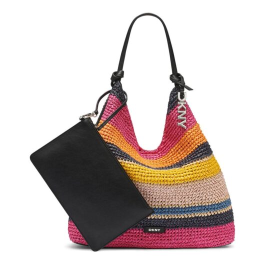 Debenhams Women's Paula Hobo Stripe Multi Bag
