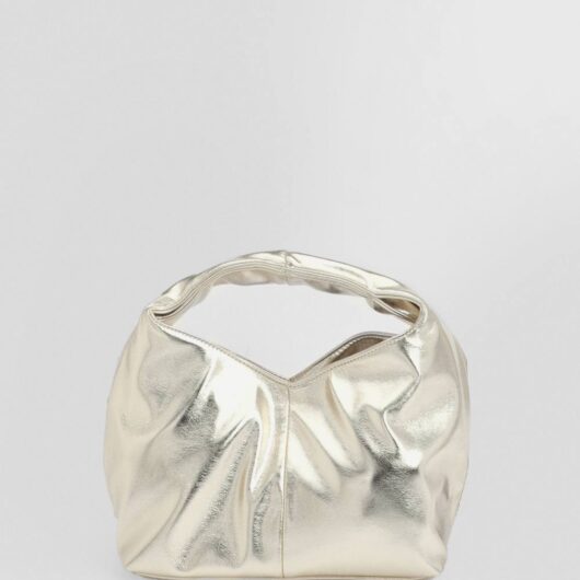 MISSPAP Women's Faux Leather Grab Bag in Gold