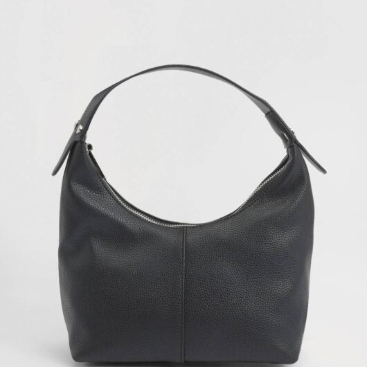 MISSPAP Women's Faux Leather Shoulder Bag in Black