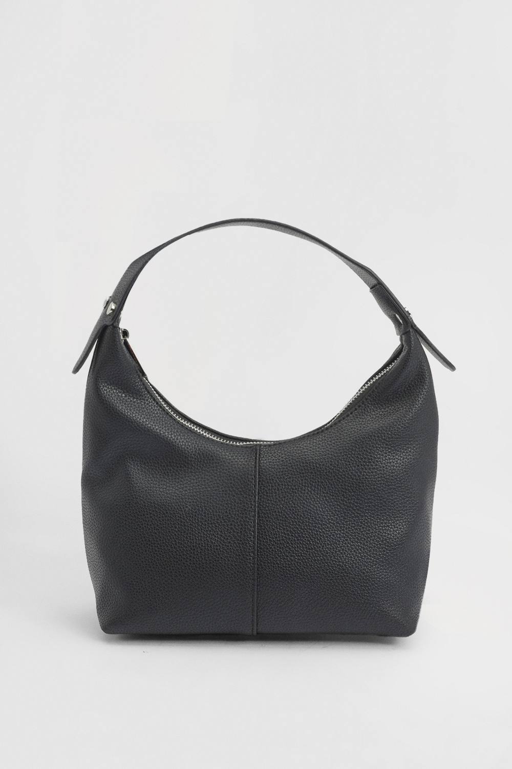 MISSPAP Women's Faux Leather Shoulder Bag in Black