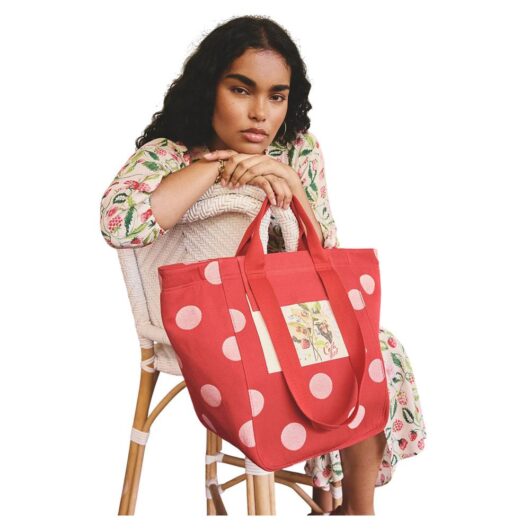Cath Kidston Women's Polka Dot Tote Bag in Red