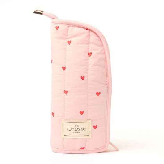 Debenhams Women's Standing Makeup Brush Case - Sweet Pink Hearts