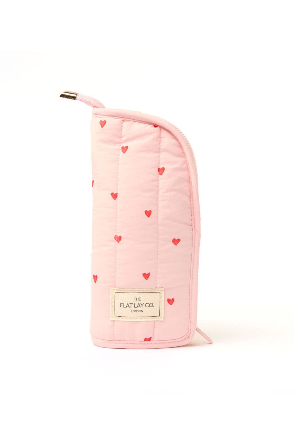 Debenhams Women's Standing Makeup Brush Case - Sweet Pink Hearts